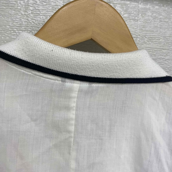 Vintage Dotti Geometric Oversized Long Wide Button Down Shirt medium batwing - Picture 3 of 10